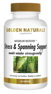 Golden Naturals Stress en Spanning Support 60 vegetarische caps