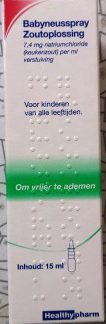 Healthypharm Baby doseerspray zoutopl. 15ml