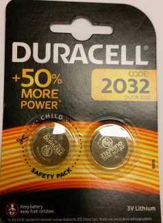 Duracell knoopcel batterij CR2032