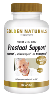 Golden Naturals Prostaat support 180 caps.