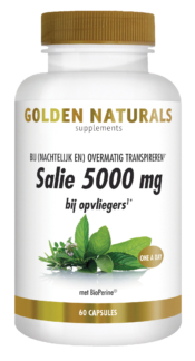 Golden Naturals Salie 5000mg 60 veganistische capsules