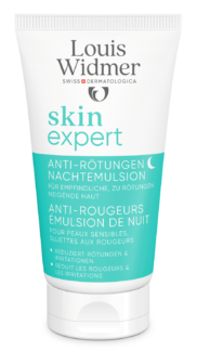 Louis Widmer skinexpert Anti-Roodheid Nachtemulsie 50 ml ongeparfumeerd