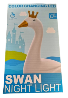 Nachtlampje Zwaan color changing led
