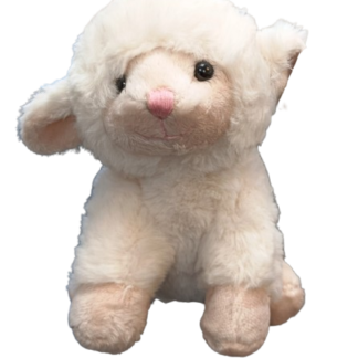 Teddykompaniet Teddy Farm zittend lammetje